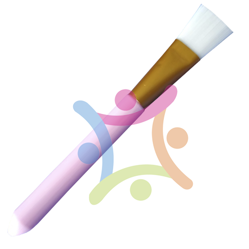 Brocha Facial Cuadrada Sintética